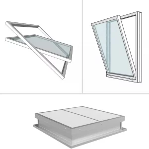 1.5M² AOV Window Vent Kit by ADCB | Automatic Actuator & Control Panel | Custom Sizes & Colours - Image 4