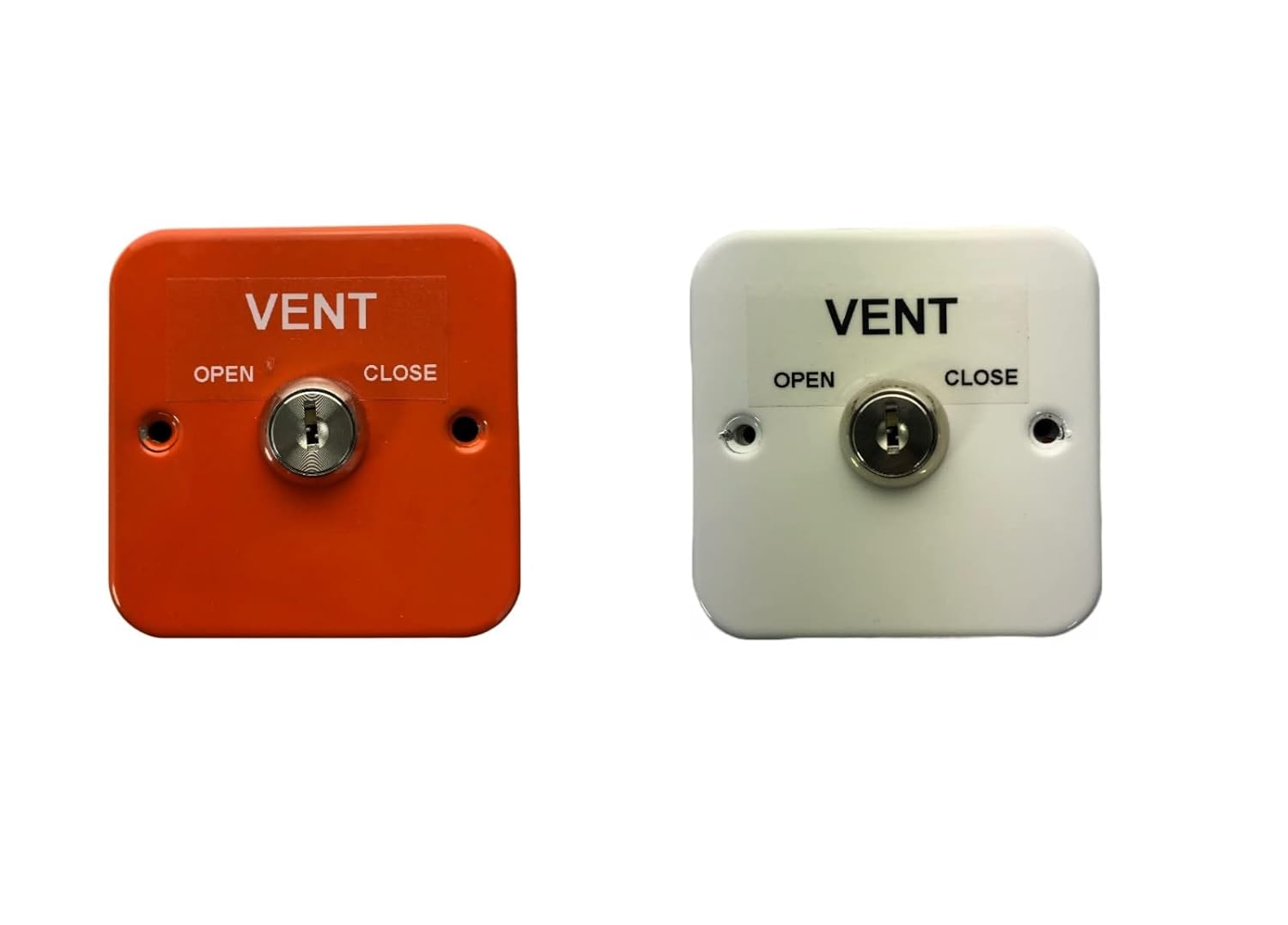 Retractive key switches shown separately