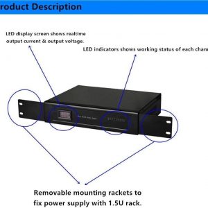 Digiteck HTD1217-10A CCTV Power Supply 17 Channel Rack Mount - Image 4