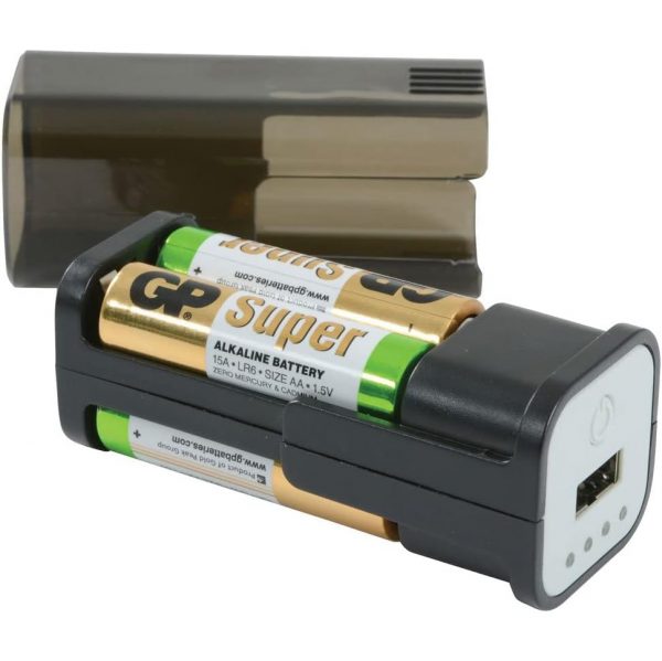 Digiteck POW1 Emergency USB Power Bank | Portable, 5V Output, 4 AA Battery Powered