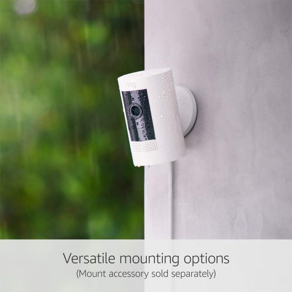 Ring Stick Up Cam Plug-In Security Camera | 1080p HD, Night Vision, Motion Alerts
