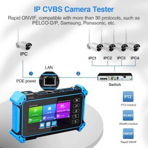 Labgear Tech CC512 CCTV Tester 5" IPS Screen – IP, AHD, TVI, CVI, PoE - Image 6