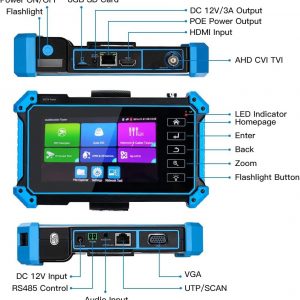 Labgear Tech CC512 CCTV Tester 5" IPS Screen – IP, AHD, TVI, CVI, PoE - Image 3