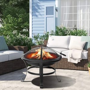 Digiteck Outdoor Firepit with BBQ Grill | Multi-Use Log Burner & Cooler - Image 12