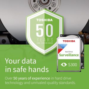 Toshiba HDWT720UZSVA 4TB S300 Surveillance HDD, 128MB Cache, SATA/600, High-Endurance Design - Image 5