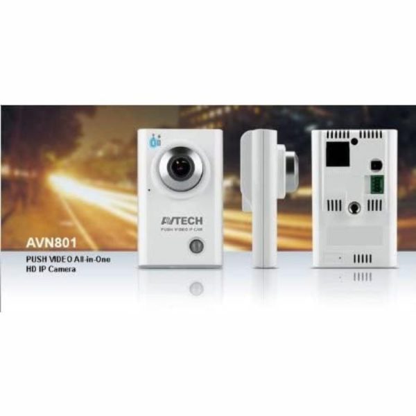 AVTECH AVN801Z/F38 - 720P HD IP Camera, Human Detection, 3.8mm Lens, H.264, Android Support