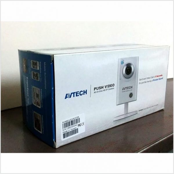 AVTECH AVN801Z/F38 - 720P HD IP Camera, Human Detection, 3.8mm Lens, H.264, Android Support