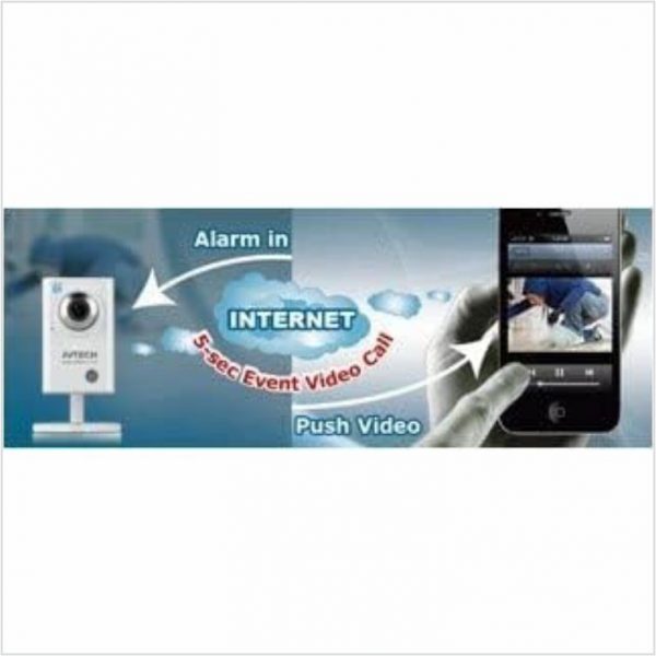 AVTECH AVN801Z/F38 - 720P HD IP Camera, Human Detection, 3.8mm Lens, H.264, Android Support