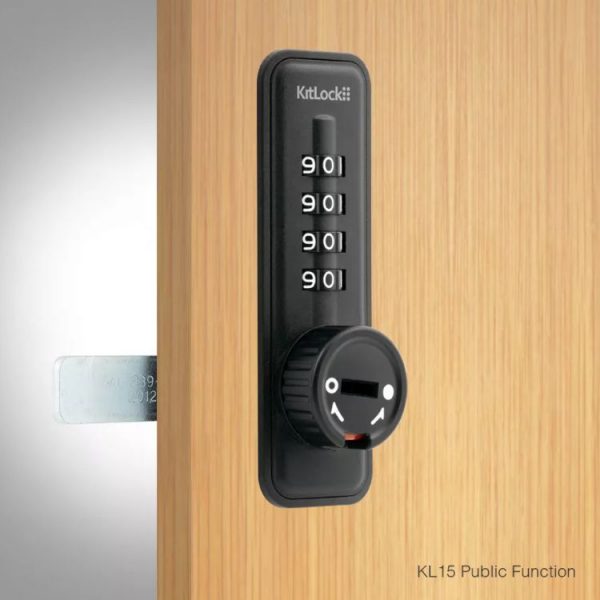 Codelocks KL15 4-Digit Keyless Mechanical Combination Lock- 4-Dial Combo, Vandal & Weather Resistant