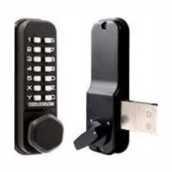 Codelocks Marine Key Lock – Black Finish, Salt & Vandal Resistant, Anti-Corrosion, Key Override