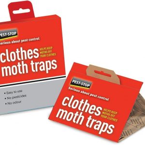Pest Stop Clothes Moth Trap | Non-Toxic Pheromone Wardrobe & Closet Protector, 2-Pack - Image 1