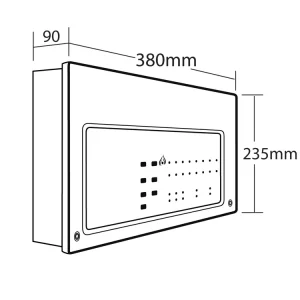 C-TEC CFP708-4 8-Zone Conventional Fire Alarm Panel | EN54 Certified, 1.5A PSU, LPCB Approved - Image 4