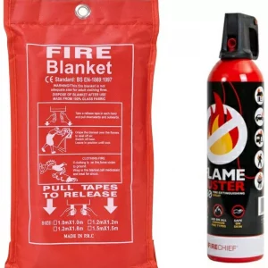 Landlord Kitchen Fire Safety Kit – Fire Blanket & Extinguishers For HMO, Flats & Homes - Image 1