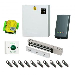 Paxton Supply & Fit Compact Access Control Kit | P50 Reader, Switch 2 Controller, 600lb Maglock