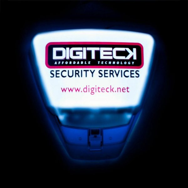 Digiteck Plug & Play Dummy Intruder Alarm Bell Box | LED Backlight, Tamper Detection, Easy Installation