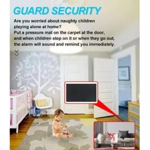 Digiteck 481 Wireless Pressure Mat Doorbell & Alarm System, 105dB Alert, Easy Install - Image 4