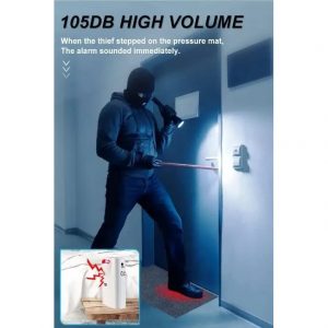 Digiteck 481 Wireless Pressure Mat Doorbell & Alarm System, 105dB Alert, Easy Install - Image 5