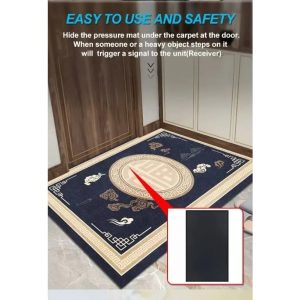 Digiteck 481 Wireless Pressure Mat Doorbell & Alarm System, 105dB Alert, Easy Install - Image 6