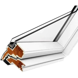 White Polyurethane Smoke Vent Window 1140x1180mm for Slate