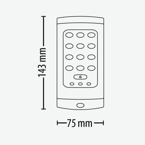 Paxton 375-110 Proximity Keypad KP75
