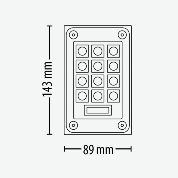 Paxton 521-836 Compact Keypad