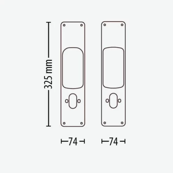 Paxton 900-053 PaxLock Pro Euro Profile Cover Plate Kit