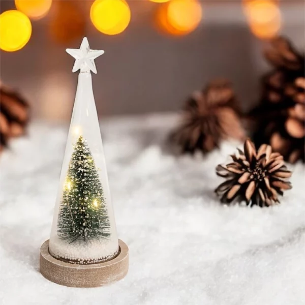 St Helens Home & Garden GH910 Light Up Glass Dome Christmas Tree