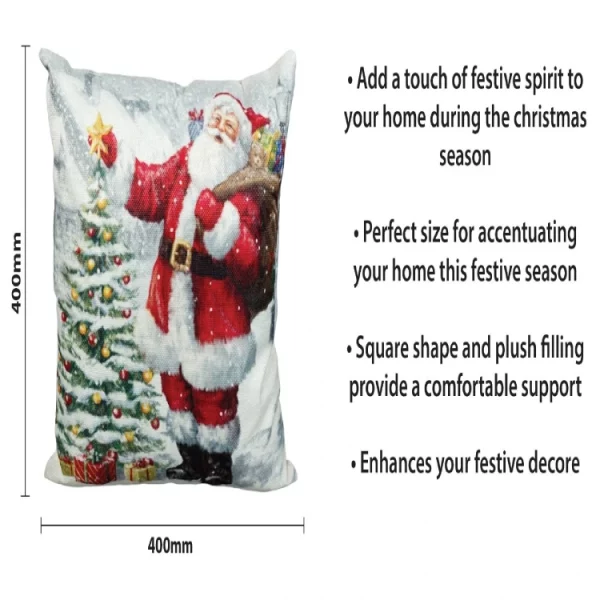 St Helens GH9097C Xmas Haus Christmas Cushion