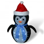 St Helens Home and Garden GH9048 Xmas Haus 70cm LED Collapsible Penguin