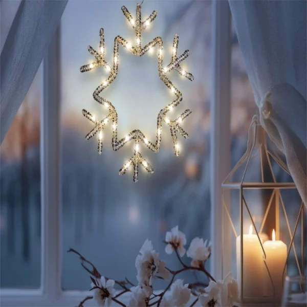 St Helens XH10071 25cm LED Snowflake Light