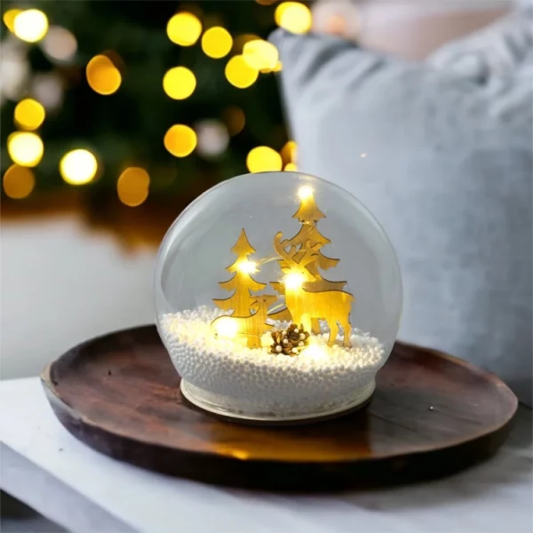 St Helens GH9057 Xmas Haus Light Up Snow Globe