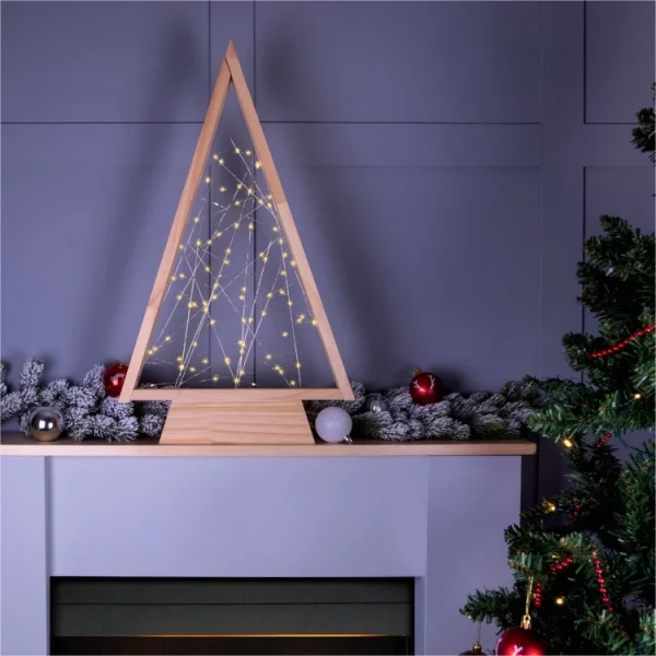 St Helens GH9039 Self-Assembly Wooden LED Christmas Tree