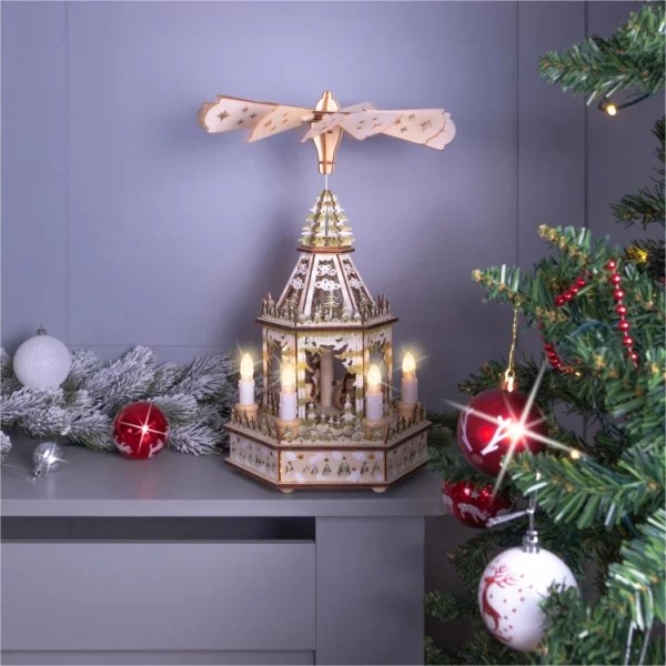 St Helens GH9030 Wooden Christmas Pyramid