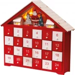 St Helens GH951 Wooden Advent Calendar with 24 Drawers & LED Lights