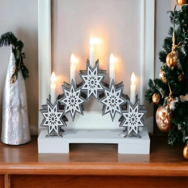St Helens GH9086 Xmas Haus LED Candle Bridge Arch