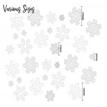 St Helens Home & Garden GH9102 Xmas Haus Snowflake Window Stickers