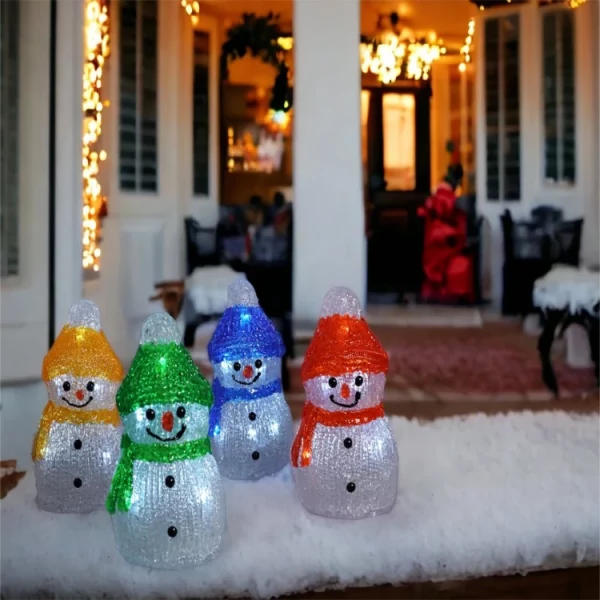 St Helens GH9066 Xmas Haus Set of 4 Acrylic Snowmen