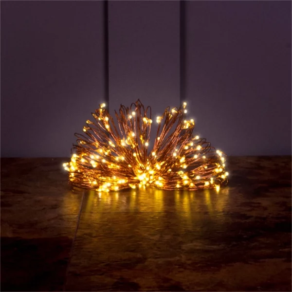 St Helens GH252 200 Warm White LED Copper Wire String Lights