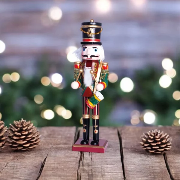 St Helens Home and Garden GH980A Nutcracker with Drum Christmas Decoration