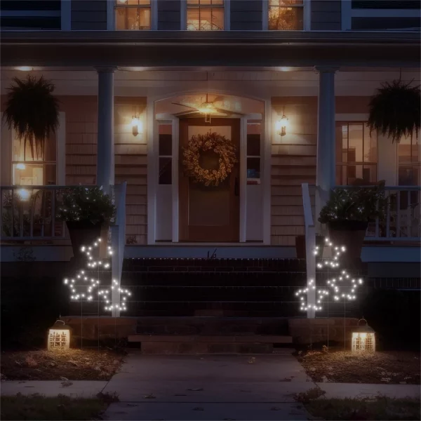 St Helens XH10073 Xmas Haus Pre-Lit 3 Star Cluster