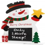 St Helens GH966 Wooden Snowman Chalkboard Decoration