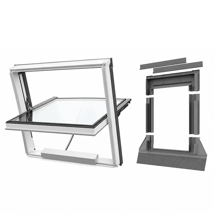 DAKEA smoke vent roof window and flashing kit
